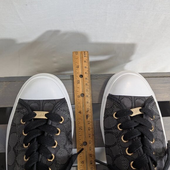 NWOB Coach Signature Logo Black/Gray Tennis Shoes Size 7.5 - Picture 10 of 15